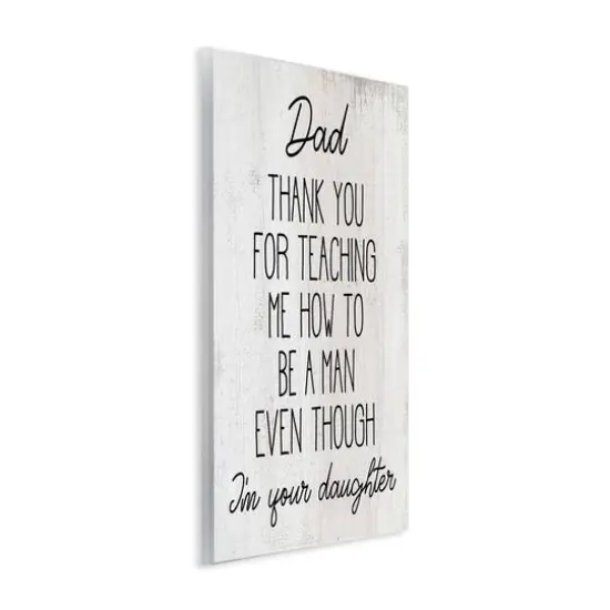 Stupell Industries Dad Thank You Phrase Family Daughter Humor Wall Plaque Art {4}