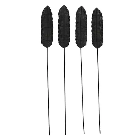 Set of 4" Black Sea Grass Eclectic Natural Foliage, 7" x 78" {3}