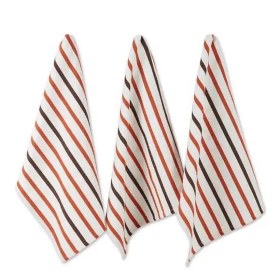 Spice Stripes Heavyweight Dishtowel And Dishcloth (Set of 6) {3}