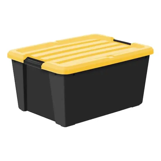 Iris&reg; 45 Qt. Yellow, Plastic Storage Bins,4 Ct {3}