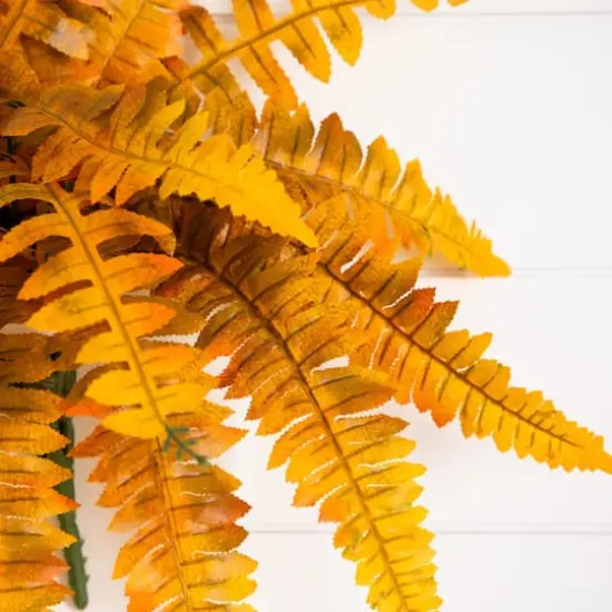 19in. Autumn Artificial Fall Boston Fern - Set of 6 {4}
