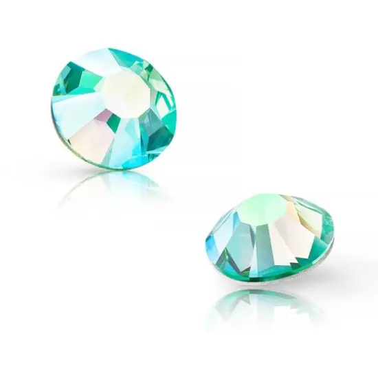 Preciosa MAXIMA SS16 Aurora Borealis Flatback Czech Crystals, 144ct. Caribbean Sea AB {4}