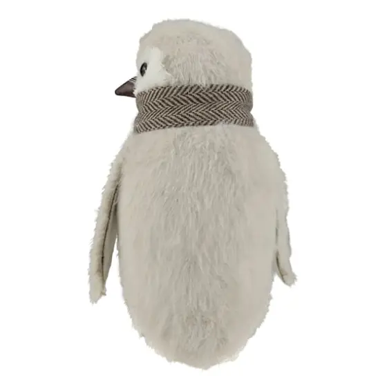8" Ivory Sisal Penguin Christmas Figure {11}