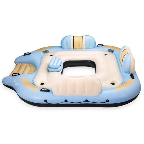 Funsicle 9ft. Tahoe Party Island Inflatable Water Float {7}