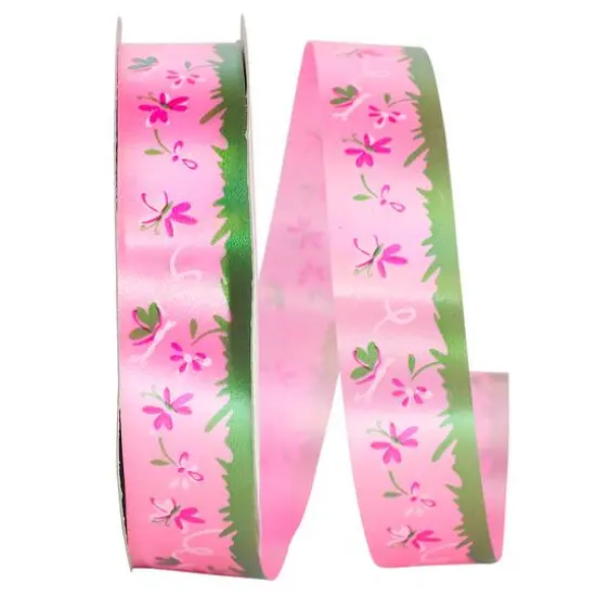 Reliant 1" x 110yd. Plastic Floral Ribbon Yellow {2}