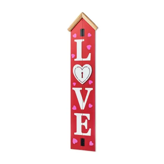 Glitzhome&reg; 42" Valentine's Wooden "LOVE" House-shaped Porch D&eacute;cor {1}