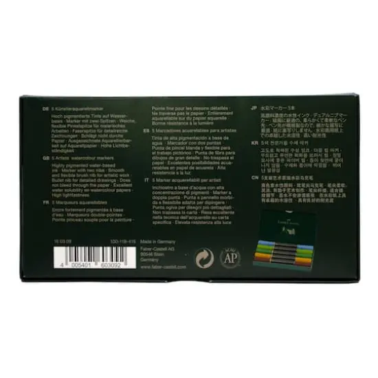 Faber-Castell&reg; Arbrecht D&uuml;rer 5-Piece Watercolor Marker Set Plein Air {5}