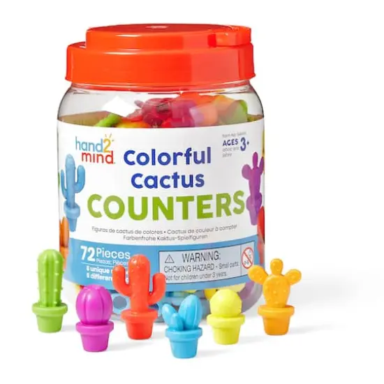 Hand2mind&reg; Colorful Cactus Counters {1}