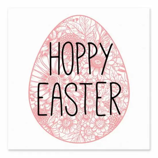 Hoppy Easter Egg Tabletop Canvas Art  {1}