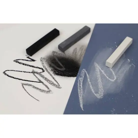 Pro Art&reg; White 12 Piece Square Artist Pastels {4}