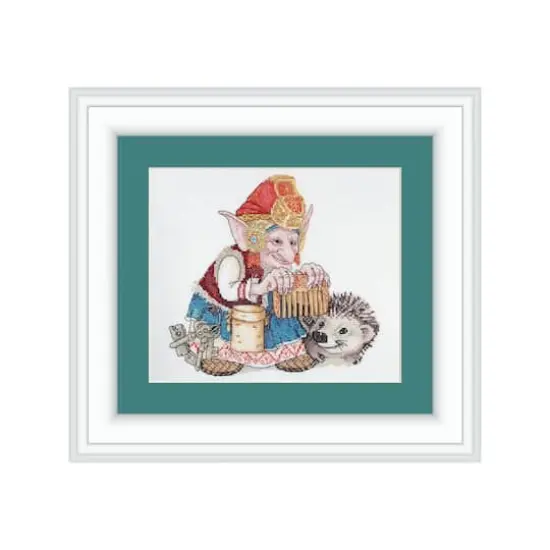 Neocraft Elf With Hedgehog Cross Stitch Kit {1}