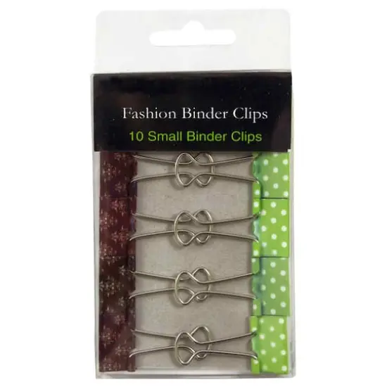 JAM Paper Fashion Polka Dot & Damask Binder Clips {1}