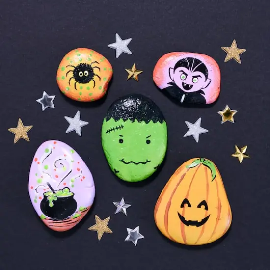 Creativity for Kids&reg; Hide & Seek Halloween Rocks {5}