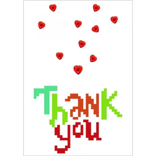 Diamond Dotz&reg; Thank You Heart Diamond Painting Greeting Card Kit {3}