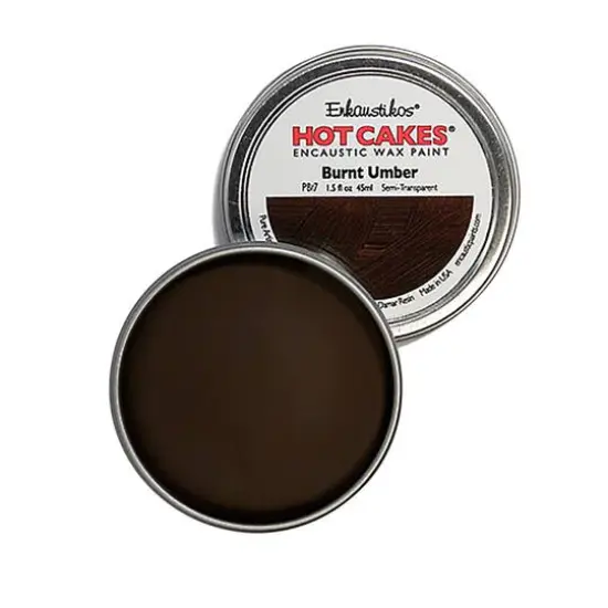 Enkaustikos&reg; Hot Cakes&reg; Encaustic Wax Paint, 1.5oz. Burnt Umber {1}