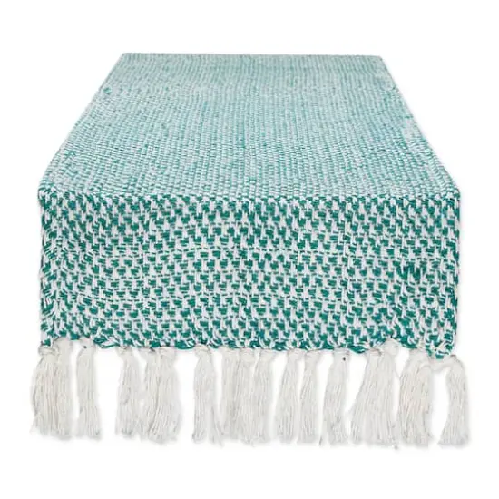 DII&reg; 72" Woven Table Runner Teal {1}
