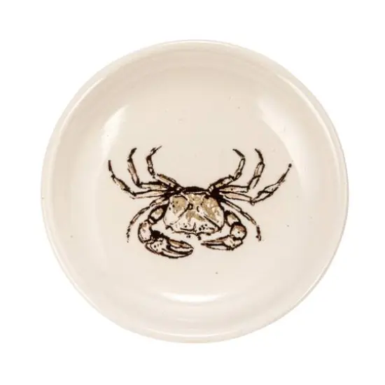 Hello Honey&reg; 3" Cream Round Stoneware Dish Set with Animal Prints {10}
