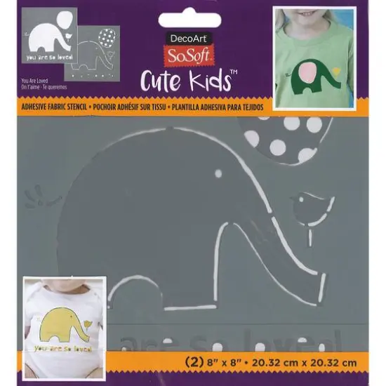 DecoArt&reg; SoSoft&reg; You Are Loved Fabric Stencils {1}
