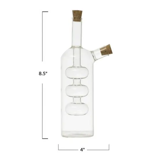 Hello Honey&reg; 8.5" Hand-Blown Glass Oil & Vinegar Cruet {5}