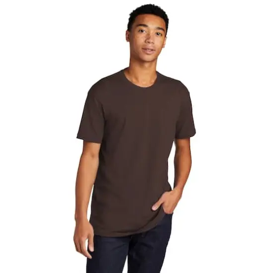 Next Level Neutrals Crew Neck Unisex Cotton T-Shirt Dark Chocolate {4}