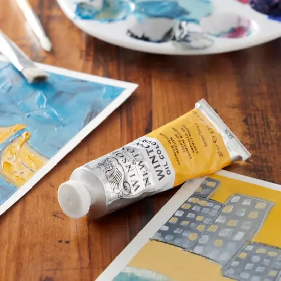 Winsor & Newton&reg; 1.25oz. Winton Oil Colour&trade; Tube Cadmium Yellow Medium {3}