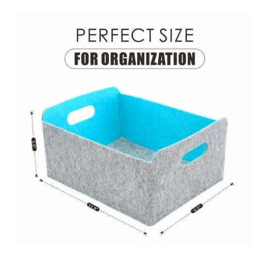 Welaxy Felt 3 Piece Collapsible Storage Bins {7}