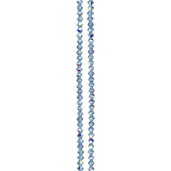 Preciosa Glass Crystal Bicone Beads, 4mm by Bead Landing&trade; Light Sapphire AB {4}