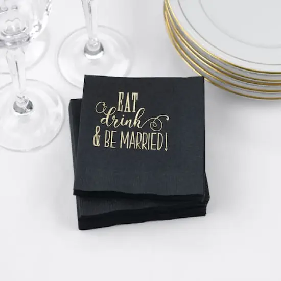 Hortense B. Hewitt Co. Eat, Drink, Be Married Napkin {3}