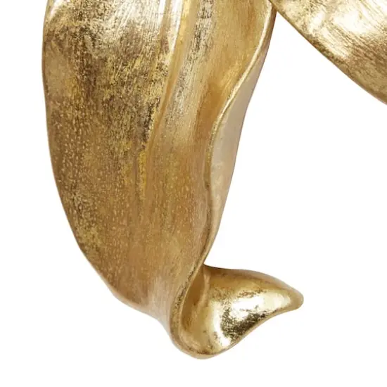 Set of 3 Gold Plastic Wall Decor 18", 14", 12" {5}