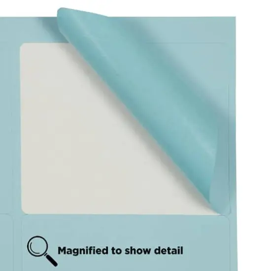 JAM Paper Adhesive Shipping Labels, 3.33" x 4" Baby Blue {6}