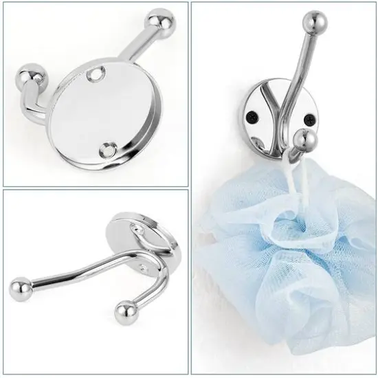 Stainless Steel Towel Ring & Toilet Paper Holder Set Silver {7}