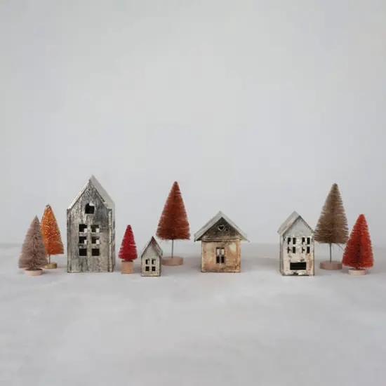 Hello Honey&reg; 6.25" Antique Pewter Finish Metal House {3}