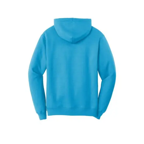 Port & Company&reg; Neon Core Fleece Pullover Hooded Sweatshirt Neon Blue {5}