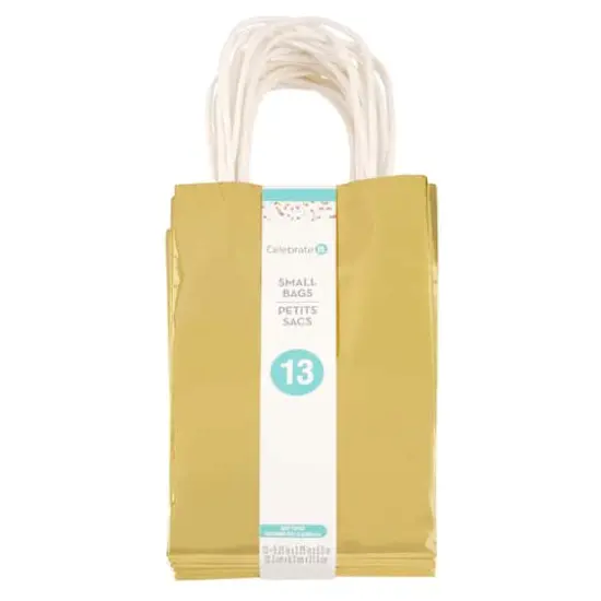Small Gold Gift Bag Value Pack by Celebrate It&trade; {1}