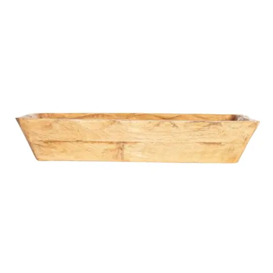 Hello Honey® 15.5" Long Natural Artisanal Mango Wood Bowl {6}