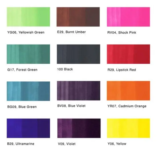 Copic&reg; Ciao Basic 12 Color Marker Set {3}