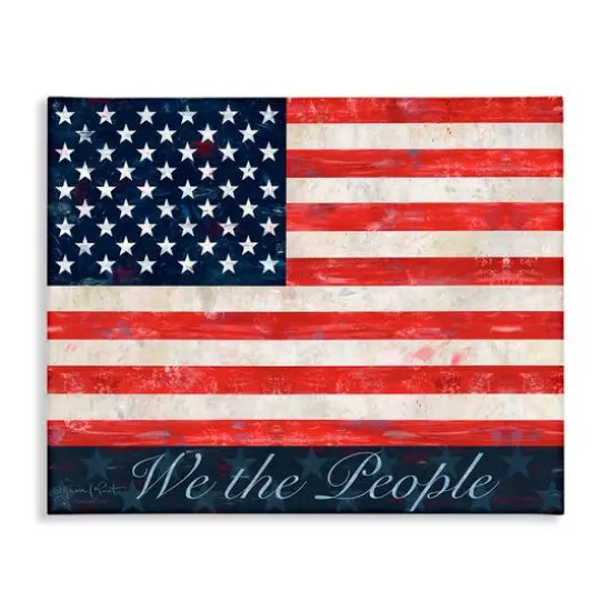 Stupell Industries We The People Flag Canvas Wall Art {1}