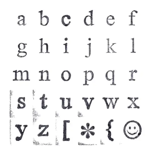 Medium Lowercase Alphabet Wood Stamp Set by Recollections™ {5}