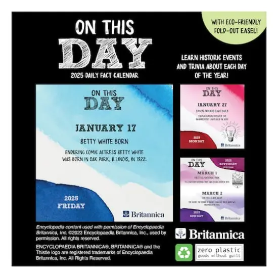 TF Publishing 2025 On This Day Daily Desktop Calendar {3}