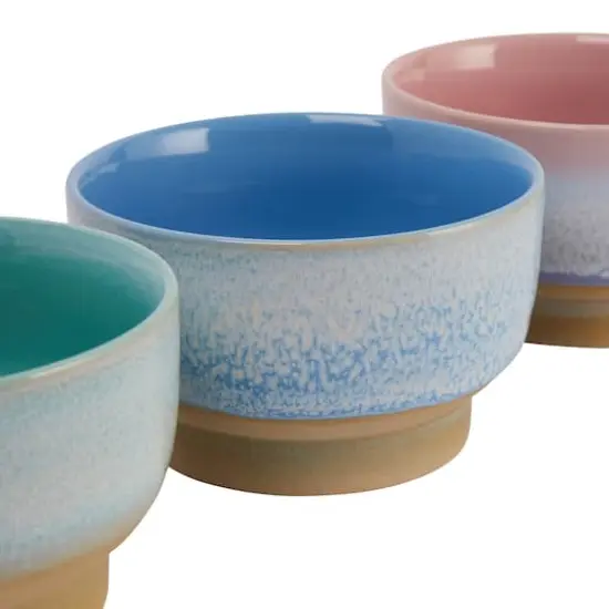 Hello Honey&reg; Multicolor Modern Stoneware Bowl Set {4}