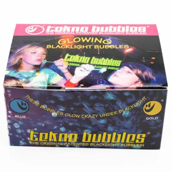 Atomic Bubbles 4oz. Blue & Gold Tekno Bubbles, 12ct. {8}