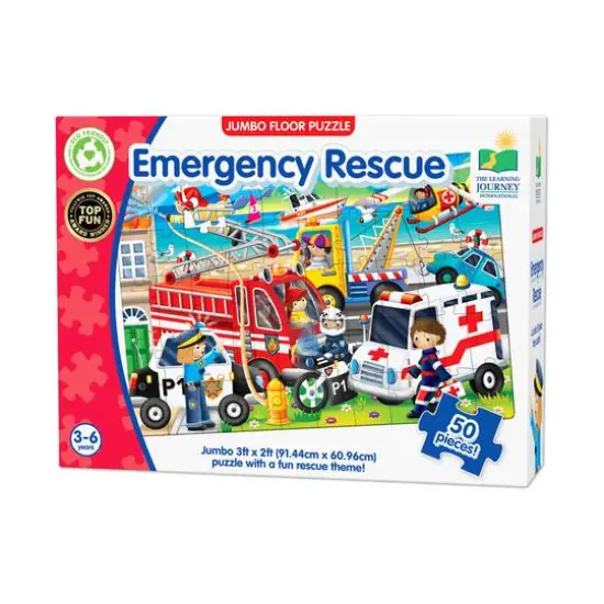 Jumbo Floor Puzzle - Emergency Rescue: 50 Pcs {1}