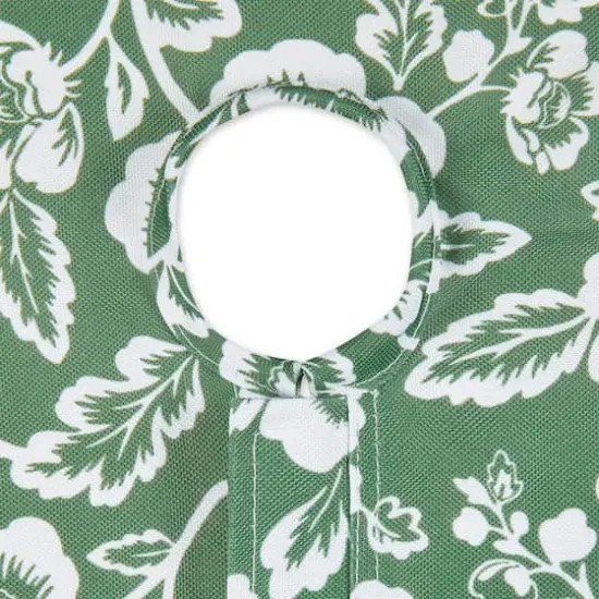 Artichoke GreenFloral Print Outdoor Tablecloth with Zipper, 60" Round {4}