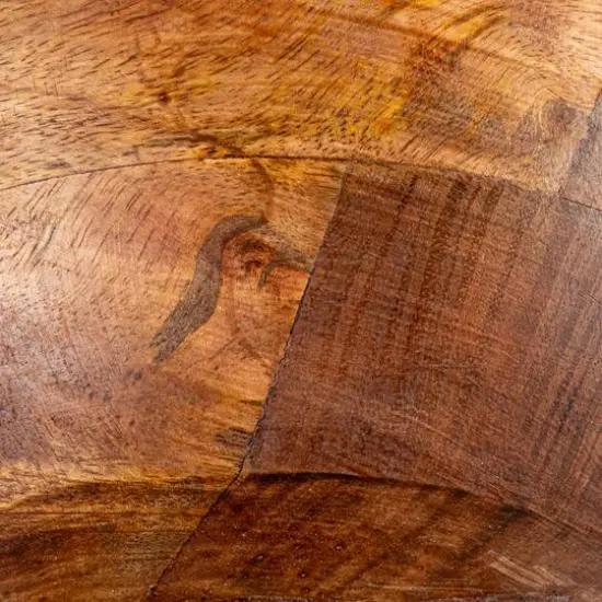 Hello Honey&reg; 11.5" Walnut Mango Wood Footed Bowl {9}