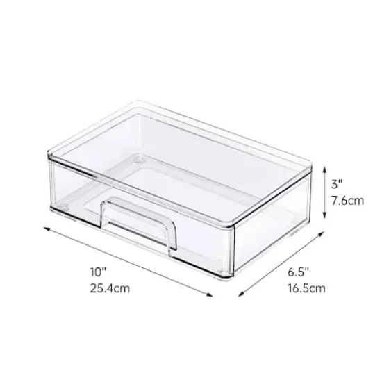 Small Clear Stacking Plastic Drawer by Simply Tidy&reg; {5}