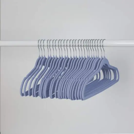 Honey Can Do Cobalt Slim-Profile Non-Slip Velvet Hangers, 25ct. {7}