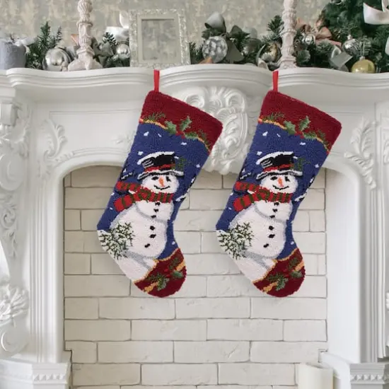 Glitzhome&reg; 19" Snowman Christmas Stockings, 2ct. {3}