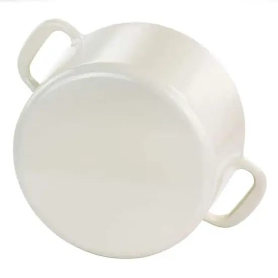 Martha Stewart 7qt. Enameled Cast Iron Dutch Oven with Lid Cream {7}