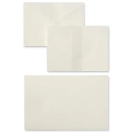 Folded Cards & Envelopes by Recollections&trade;, 3.5" x 4.87" Ivory {4}