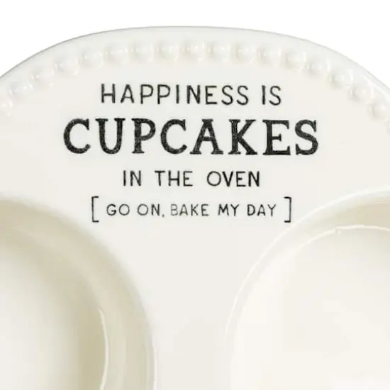 Hello Honey&reg; 12" White Happiness is Cupcakes StonewarePan {11}